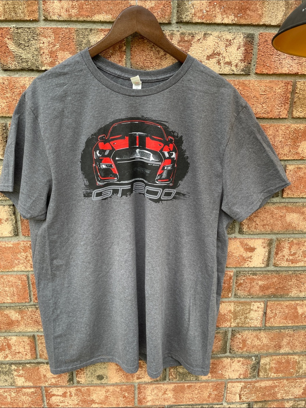 Gray Graphic Ford GT500 Car Tee - Men